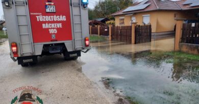 2023. december 1. Ráckeve, Nyáry Pál köz – vízeltávolítás
